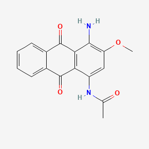 N-(4-Amino-9,10-dihydro-3-methoxy-9,10-dioxo-1-anthryl)acetamide