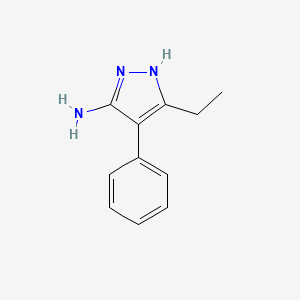 molecular formula C11H13N3 B1268497 3-乙基-4-苯基-1H-吡唑-5-胺 CAS No. 110335-22-3