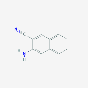 molecular formula C11H8N2 B1268505 3-Amino-2-naphthonitrile CAS No. 27533-39-7