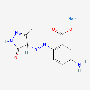 Sodium 5-amino-2-((4,5-dihydro-3-methyl-5-oxo-1H-pyrazol-4-yl)azo)benzoate