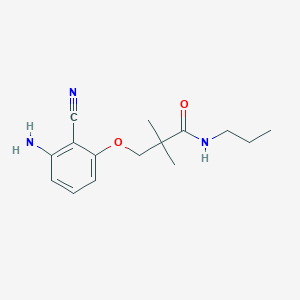 3-(3-amino-2-cyanophenoxy)-2,2-dimethyl-N-propylpropanamide