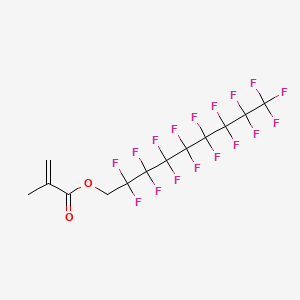 molecular formula C13H7F17O2 B12685239 2,2,3,3,4,4,5,5,6,6,7,7,8,8,9,9,9-Heptadecafluorononyl methacrylate CAS No. 48077-33-4