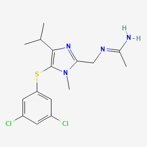 5-(3,5-Dichlorophenylthio)-4-isopropyl-1-methyl-2-methylamidinomethyl-1H-imidazole