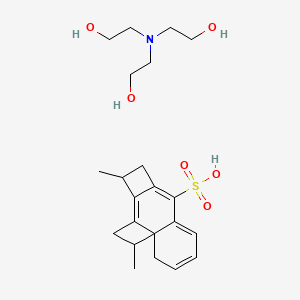 2-[Bis(2-hydroxyethyl)amino]ethanol;2,6-dimethyltetracyclo[8.4.0.01,4.05,8]tetradeca-4,8,10,12-tetraene-9-sulfonic acid