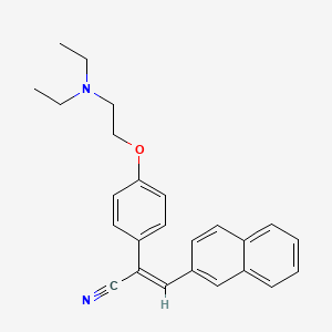 2-(4-(2-(Diethylamino)ethoxy)phenyl)-3-(2-naphthyl)acrylonitrile