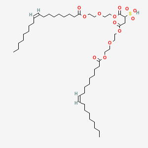 (Z,Z)-1,4-Bis(2-(2-((1-oxooctadec-9-enyl)oxy)ethoxy)ethyl) 2-sulphosuccinate