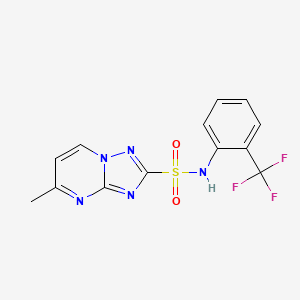 (1,2,4)Triazolo(1,5-a)pyrimidine-2-sulfonamide, 7-methyl-N-(2-(trifluoromethyl)phenyl)-