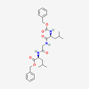 Benzyl N-(N-(N-((benzyloxy)carbonyl)-L-leucyl)glycyl)-L-leucinate