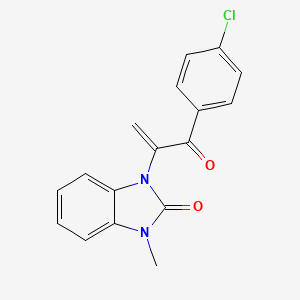 2H-Benzimidazol-2-one, 1-(1-(4-chlorobenzoyl)ethenyl)-1,3-dihydro-3-methyl-