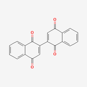molecular formula C20H10O4 B1268552 [2,2'-Binaphthalene]-1,1',4,4'-tetrone CAS No. 3408-13-7