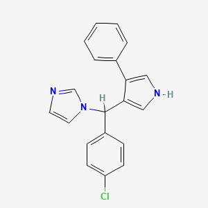 1H-Imidazole, 1-((4-chlorophenyl)(4-phenyl-1H-pyrrol-3-yl)methyl)-