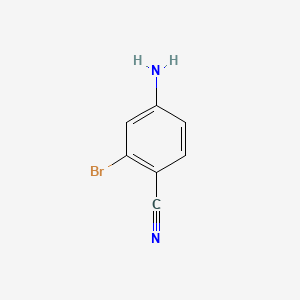 molecular formula C7H5BrN2 B1268555 4-Amino-2-bromobenzonitrile CAS No. 53312-82-6