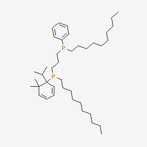 1-Isopropyl-2,2-dimethylpropane-1,3-diylbis((decyl)(phenyl)phosphine)