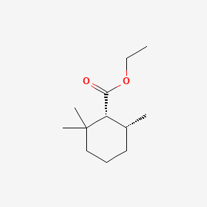 Cyclohexanecarboxylic acid, 2,2,6-trimethyl-, ethyl ester, (1R,6R)-rel-