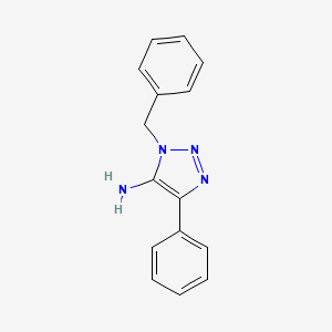 molecular formula C15H14N4 B1268562 1-Benzyl-4-phenyl-1H-1,2,3-triazol-5-amine CAS No. 32515-07-4