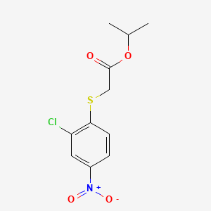 Acetic acid, ((2-chloro-4-nitrophenyl)thio)-, 1-methylethyl ester