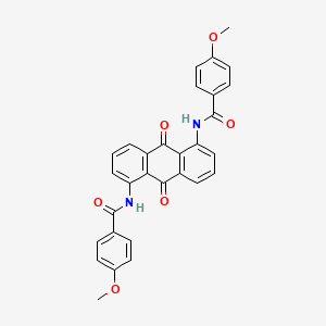 N,N'-(9,10-Dihydro-9,10-dioxoanthracene-1,5-diyl)bis(4-methoxybenzamide)