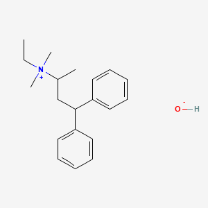 molecular formula C20H29NO B12685647 Ethyldimethyl(1-methyl-3,3-diphenylpropyl)ammonium hydroxide CAS No. 93923-71-8