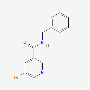 molecular formula C13H11BrN2O B1268571 N-苄基-5-溴烟酰胺 CAS No. 303031-43-8