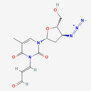 3-(3-Oxo-1-propenyl)-3'-azido-3'-deoxythymidine