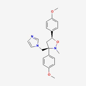 cis-3,5-Bis(4-methoxyphenyl)-3-(1H-imidozol-1-ylmethyl)-2-methylisoxazoline