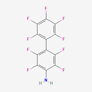 molecular formula C12H2F9N B1268578 4-Aminononafluorobiphenyl CAS No. 969-25-5