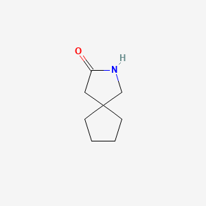 molecular formula C8H13NO B1268585 2-氮杂螺[4.4]壬烷-3-酮 CAS No. 75751-72-3