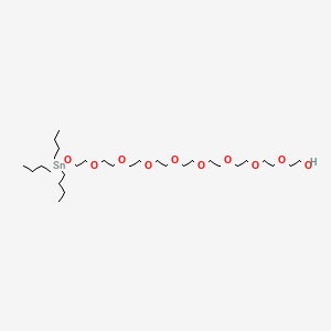 28,28-Dibutyl-3,6,9,12,15,18,21,24,27-nonaoxa-28-stannadotriacontan-1-ol