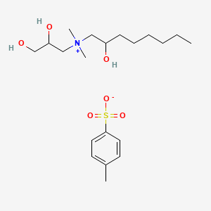 (2,3-Dihydroxypropyl)(2-hydroxyoctyl)dimethylammonium toluene-p-sulphonate