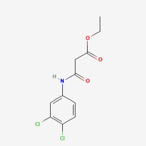 molecular formula C11H11Cl2NO3 B12685876 Ethyl 3',4'-dichloromalonanilate CAS No. 15386-79-5