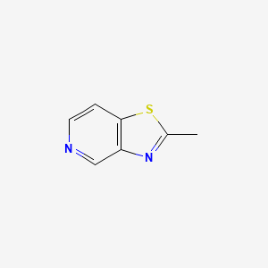 molecular formula C7H6N2S B1268604 2-甲基-[1,3]噻唑并[4,5-c]吡啶 CAS No. 89786-57-2