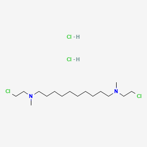 1,10-Decanediamine, N,N'-bis(2-chloroethyl)-N,N'-dimethyl-, dihydrochloride