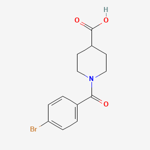 molecular formula C13H14BrNO3 B1268640 1-(4-bromobenzoyl)piperidine-4-carboxylic Acid CAS No. 693237-87-5