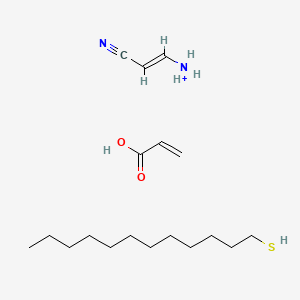 2-Propenoic acid, telomer with 1-dodecanethiol and 2-propenenitrile, ammonium salt