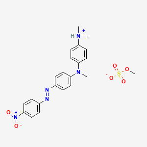 N,N,N-Trimethyl-4-((4-((4-nitrophenyl)azo)phenyl)amino)anilinium methyl sulphate