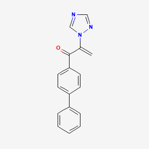 2-Propen-1-one, 1-(1,1'-biphenyl)-4-yl-2-(1H-1,2,4-triazol-1-yl)-