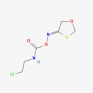 1,3-Oxathiolan-4-one, O-(((2-chloroethyl)amino)carbonyl)oxime, (Z)-