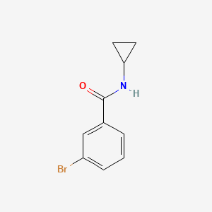 molecular formula C10H10BrNO B1268646 3-溴-N-环丙基苯甲酰胺 CAS No. 337535-74-7