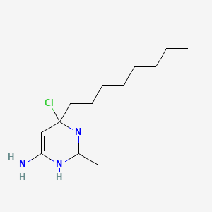 4-Amino-6-chloro-2-methyl-6-octylpyrimidine