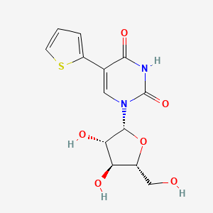 1-(3,4-Dihydroxy-5-hydroxymethyl-tetrahydro-furan-2-yl)-5-thiophen-2-yl-1H-pyrimidine-2,4-dione