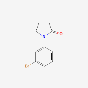 molecular formula C10H10BrNO B1268650 1-(3-Bromophenyl)pyrrolidin-2-one CAS No. 38348-83-3