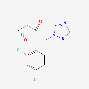 3-Pentanone, 2-(2,4-dichlorophenyl)-2-hydroxy-4-methyl-1-(1H-1,2,4-triazol-1-yl)-