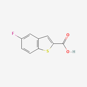 molecular formula C9H5FO2S B1268652 5-氟-1-苯并噻吩-2-羧酸 CAS No. 70060-13-8