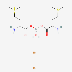 Bis((3-amino-3-carboxypropyl)dimethylsulphoniumato)hydroxyaluminium(2+) dibromide