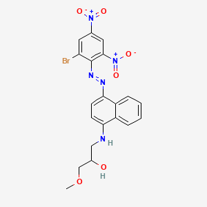 1-((4-((2-Bromo-4,6-dinitrophenyl)azo)-1-naphthyl)amino)-3-methoxypropan-2-ol