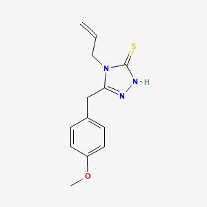 molecular formula C13H15N3OS B1268654 4-烯丙基-5-(4-甲氧基苄基)-4H-1,2,4-三唑-3-硫醇 CAS No. 69198-37-4