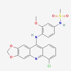 N-(4-((6-Chloro-1,3-dioxolo(4,5-b)acridin-10-yl)amino)-3-methoxyphenyl)methanesulfonamide