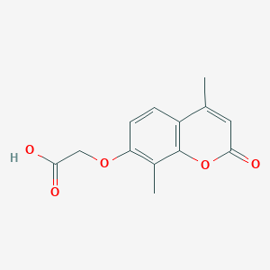 molecular formula C13H12O5 B1268656 [(4,8-二甲基-2-氧代-2H-香豆素-7-基)氧基]乙酸 CAS No. 160600-35-1
