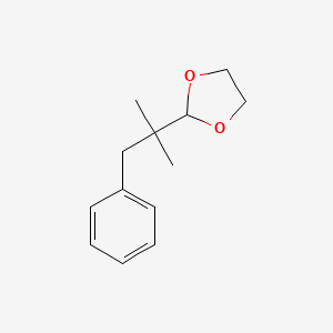 molecular formula C13H18O2 B12686574 2-(1,1-Dimethyl-2-phenylethyl)-1,3-dioxolane CAS No. 94022-64-7