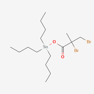 Tributyl[(2,3-dibromo-2-methylpropionyl)oxy]stannane